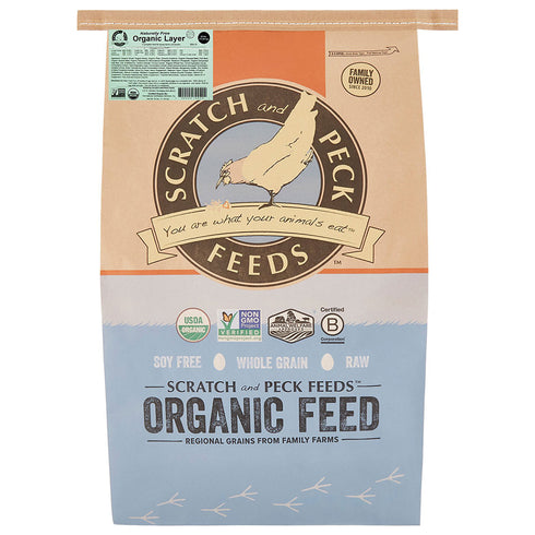 Scratch and Peck Feeds Naturally Free Organic Layer 16% Poultry Feed 40lb - Poudre Pet and Feed Supply